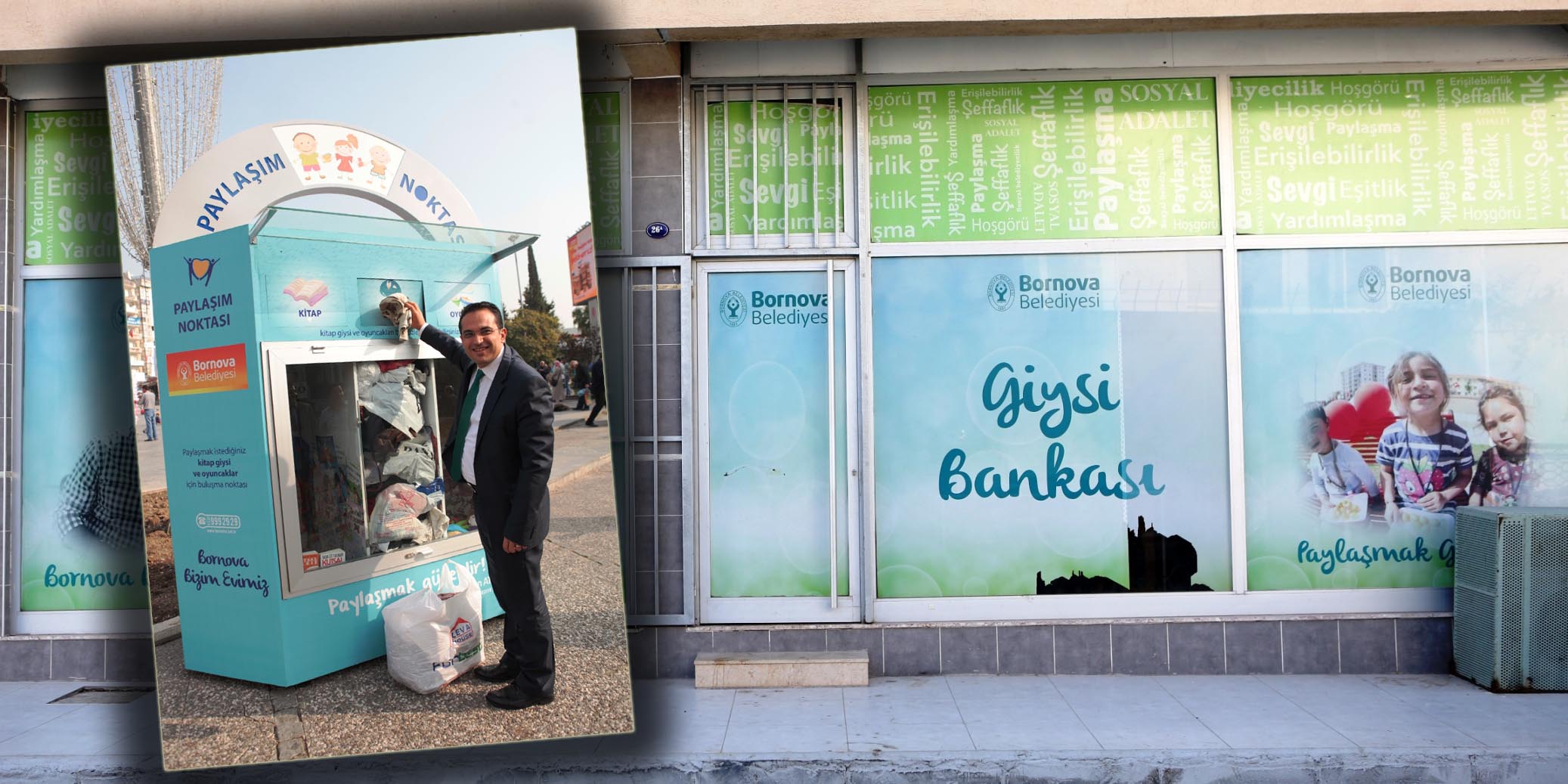 Burada giysiler parayla değil iyilikle alınıyor