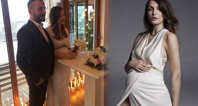 Burcu Kutluk 7,5 aylık hamile