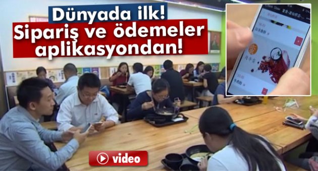 Bu restoranda garson yok: Sipariş ve ödemeler aplikasyondan!