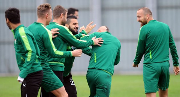 Bursaspor'dan neşeli antrenman
