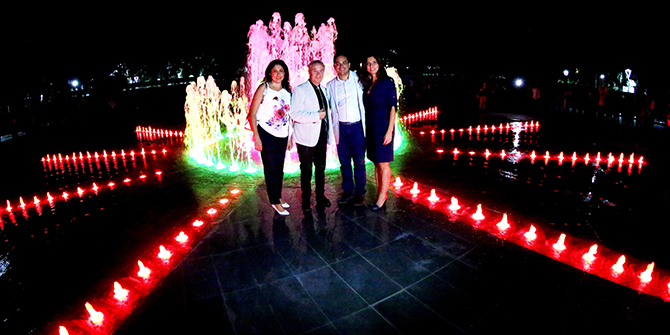 Büyükpark'ta büyüleyen gösteri