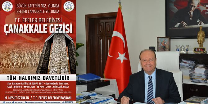 BÜYÜK ZAFERİN 102. YILINDA EFELER ÇANAKKALE YOLUNDA