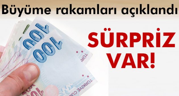 Büyüme rakamları açıklandı