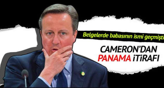 Cameron'dan Panama Belgeleri itirafı