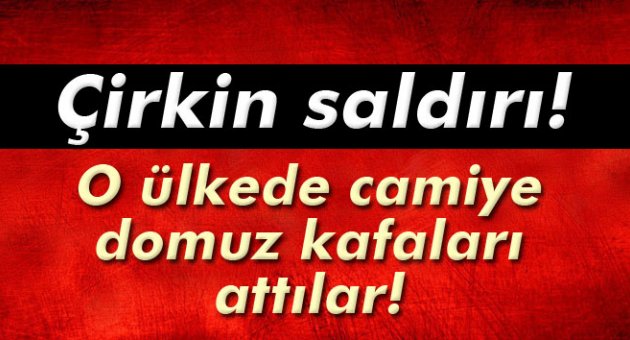 Camiye çirkin saldırı