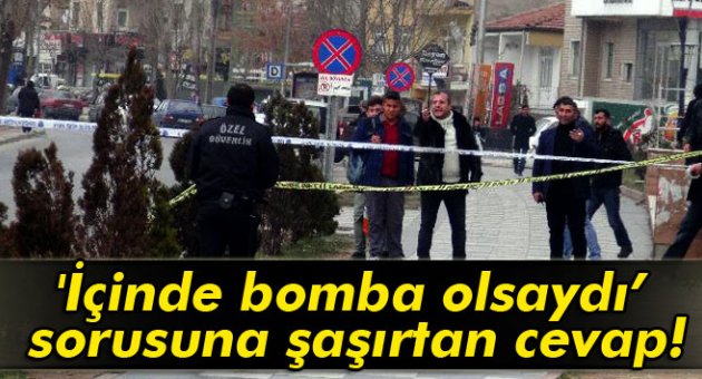 Canını hiçe sayarak şüpheli pakete müdahale etti