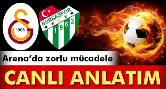 Canlı anlatım! Galatasaray 0 Bursaspor 0