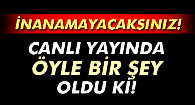 Canlı yayında şok kaza! Şişe elinde patladı