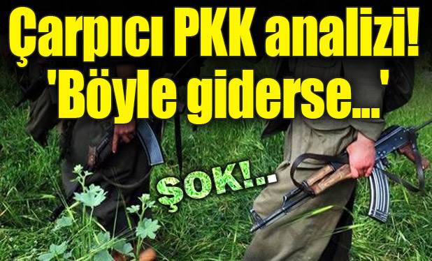 Çarpıcı PKK analizi! 'Böyle giderse...'