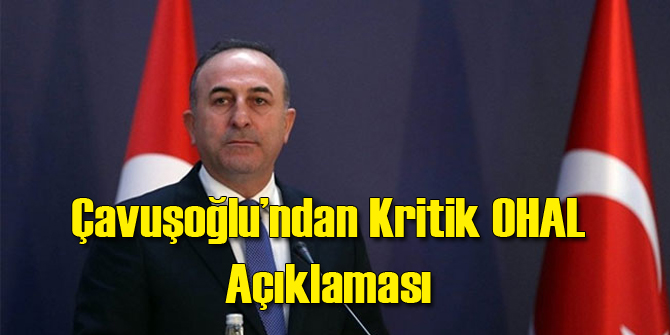 Çavuşoğlu'ndan OHAL Açıklaması