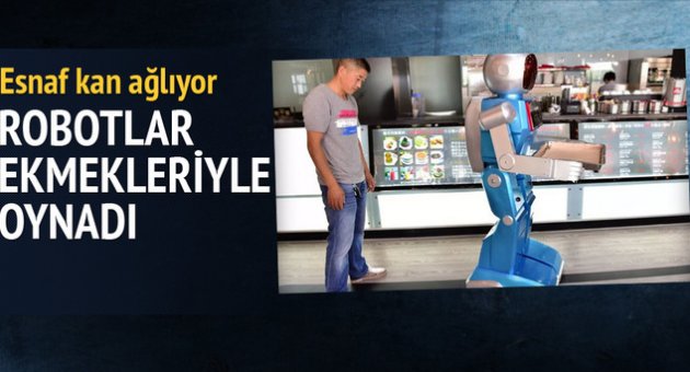 Çin'de robot garsonlar dükkan batırdı