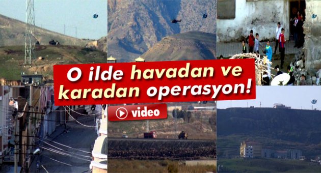 Cizre'de havadan ve karadan operasyon