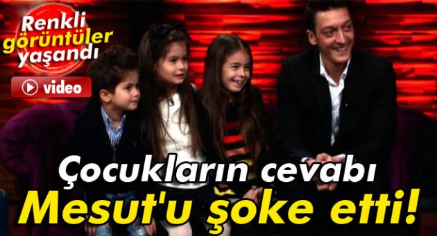 Çocuklara Mesut Özil sürprizi: Türkçe sohbet etti