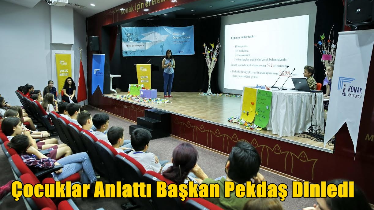 Çocuklar Anlattı Başkan Pekdaş Dinledi