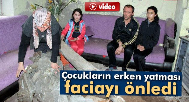 Çocukların erken yatması faciayı önledi