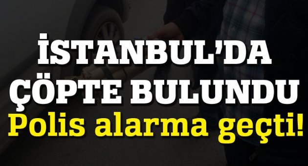 Çöpe atılan oyuncak polisi alarma geçirdi