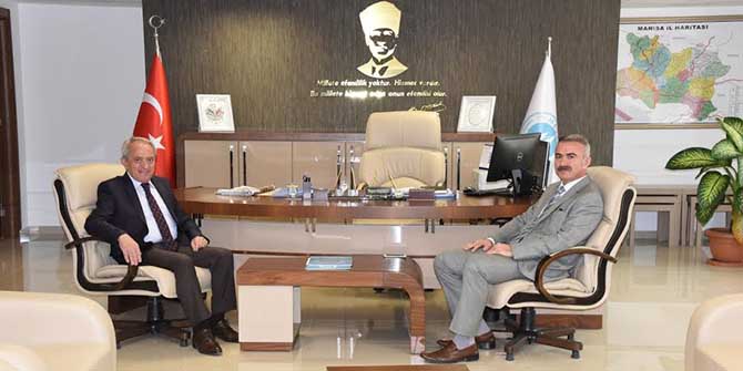 COŞKUN, YUNUSEMRE KAYMAKAMI ERDOĞDU’YU AĞIRLADI