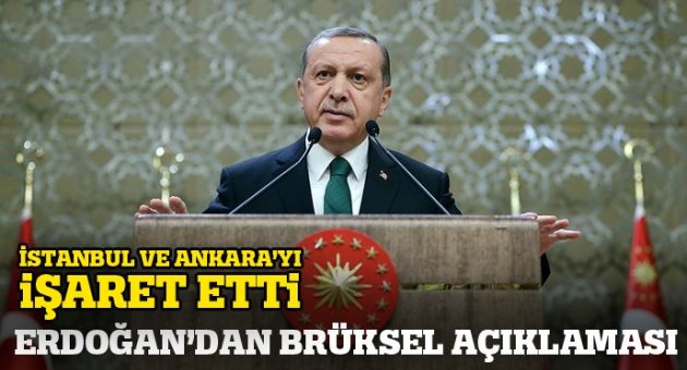 Cumhurbaşkanı Erdoğan'dan Belçika'ya taziye mesajı