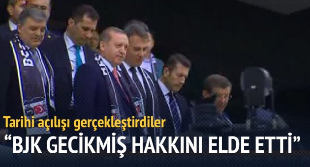 Cumhurbaşkanı Erdoğan: Beşiktaş gecikmiş hakkını elde etti