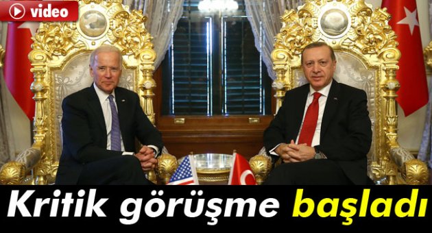 Cumhurbaşkanı Erdoğan Biden ile görüşüyor