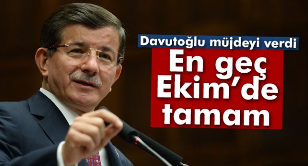Davutoğlu: 'En geç Ekim ayında AB'yle vize kalkacak'