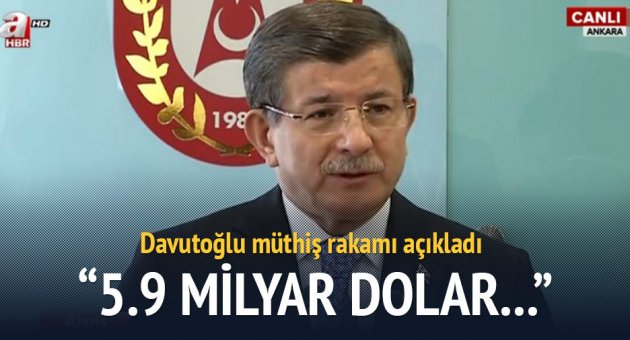 Davutoğlu: Bugün 5,9 milyar dolarlık projeye onay verdik