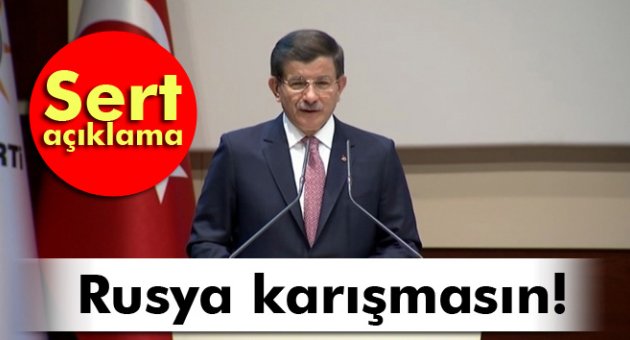 Davutoğu: Irak'a üçüncü bir ülke karışmasın