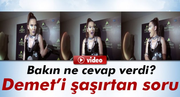 Demet Akalın'ı şaşırtan soru
