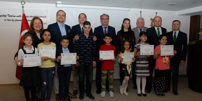 DENİZCİ ÇOCUKLAR ÖDÜLLERİNİ ALDI