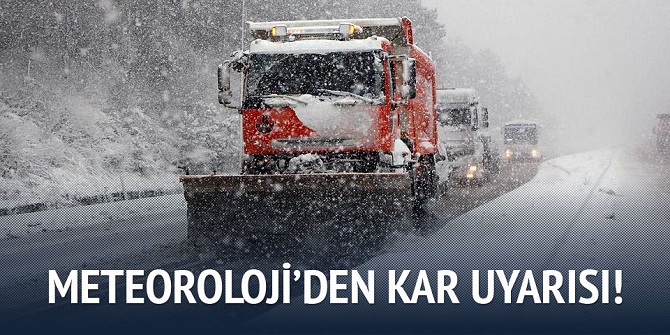 Dikkat! Kar yağışı uyarısı yapıldı