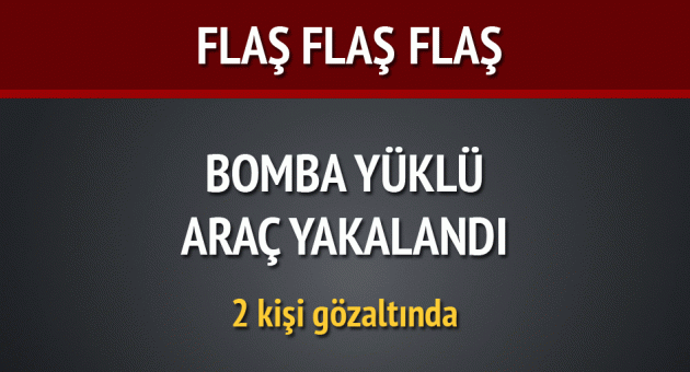 Diyarbakır'da bomba yüklü araç yakalandı