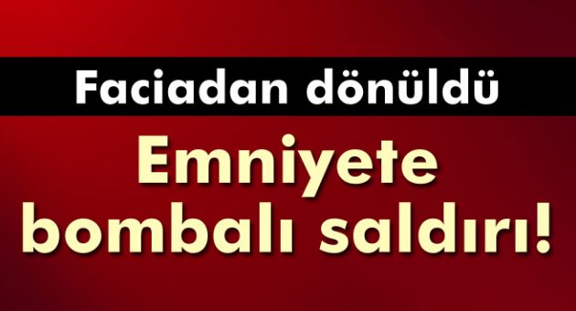 Diyarbakır'da emniyete bombalı saldırı