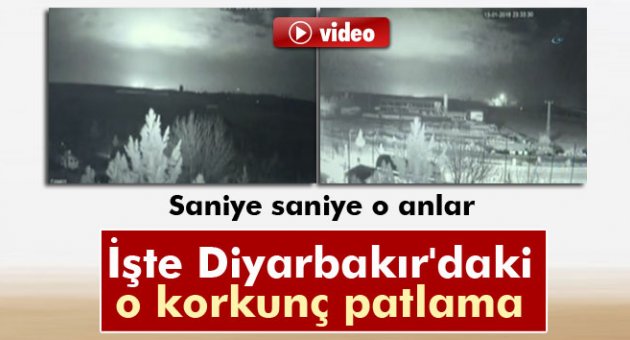 Diyarbakır&#039;daki saldırı anı ve patlama kamerada