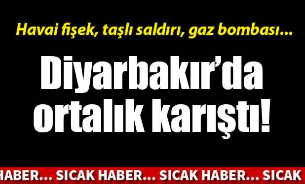 Diyarbakır'da olaylı Öcalan protestosu