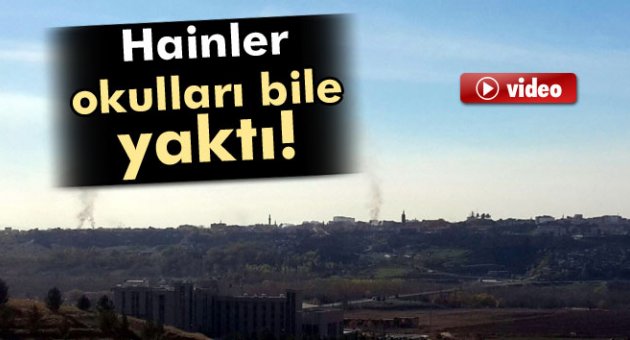 Diyarbakır'da teröristler 2 okulu ateşe verdi