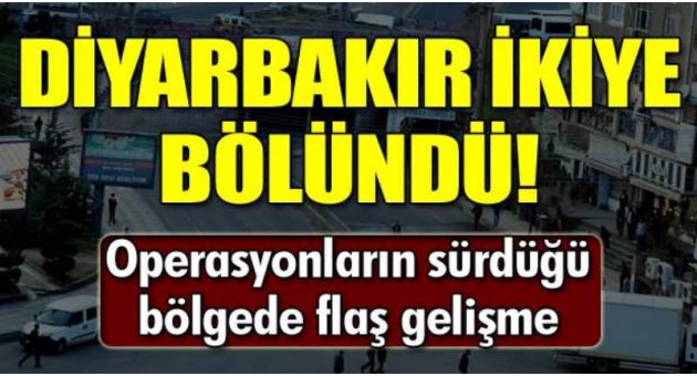 Diyarbakır ikiye bölündü