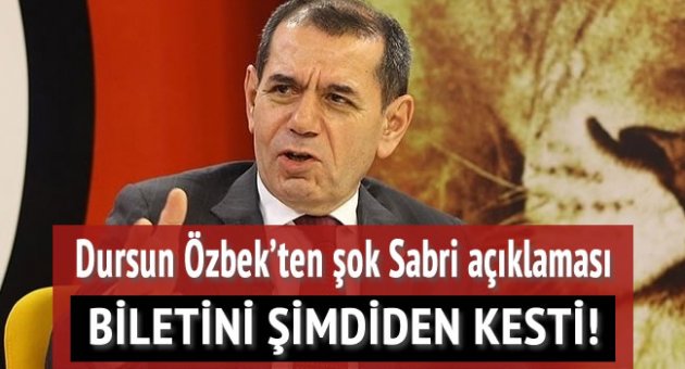 Dursun Özbek'ten önemli açıklamalar