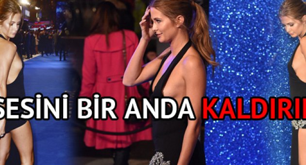 Elbisesini kaldırınca...