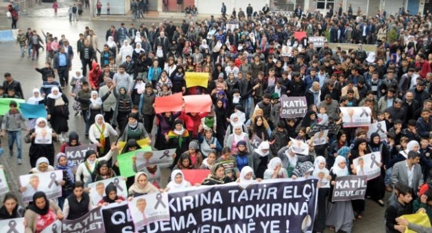 Elçi’nin öldürülmesi Cizre ve İdil'de protesto edildi