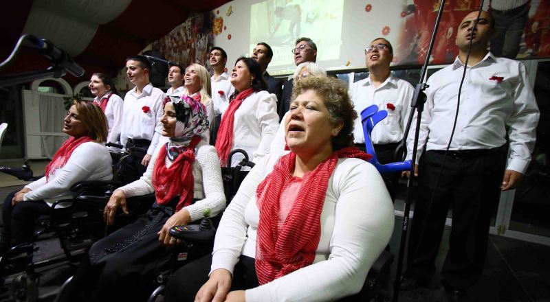 Engelliler doyasıya eğlendi