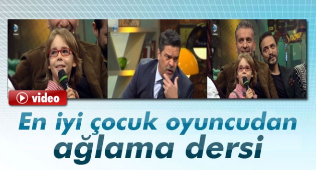 En iyi çocuk oyuncu Ataberk Mutlu'dan ağlama dersi!