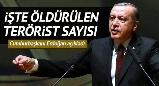 Erdoğan: 5 bin 359 terörist öldürüldü