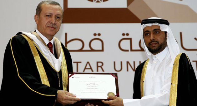 Erdoğan’a Katar’da fahri doktora unvanı verildi