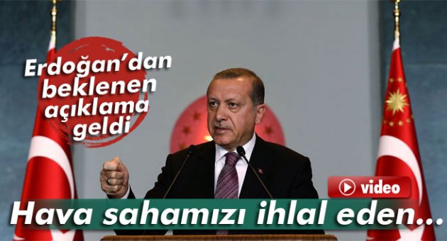Erdoğan’dan beklenen açıklama geldi