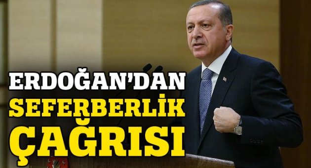 Erdoğan: Milletime yeni bir seferberlik çağrısı yapıyorum