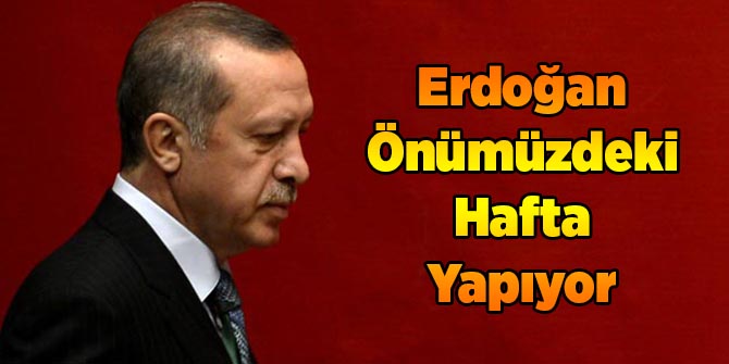 Erdoğan Önümüzdeki Hafta İçinde Yapacak