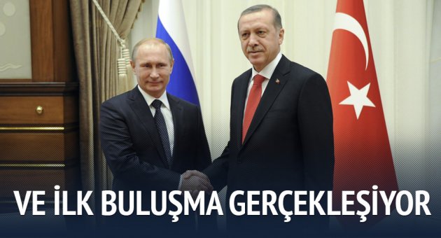 Erdoğan ve Putin arasında ilk buluşma Paris'te