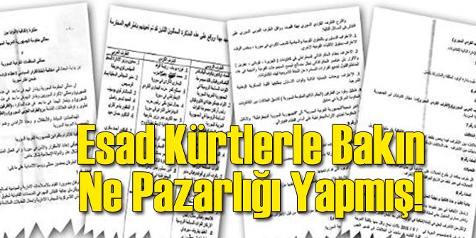 Esad Kürtlerle Suriye Federasyon Pazarlığı Yapmış