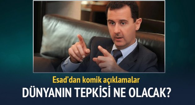 Esad ülkede iç savaş olmadığını söyledi