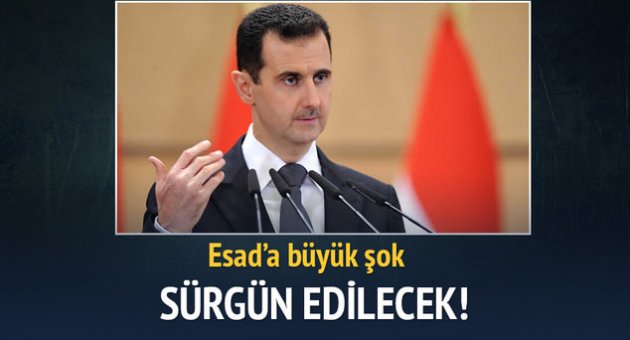 Esed sürgün edilecek